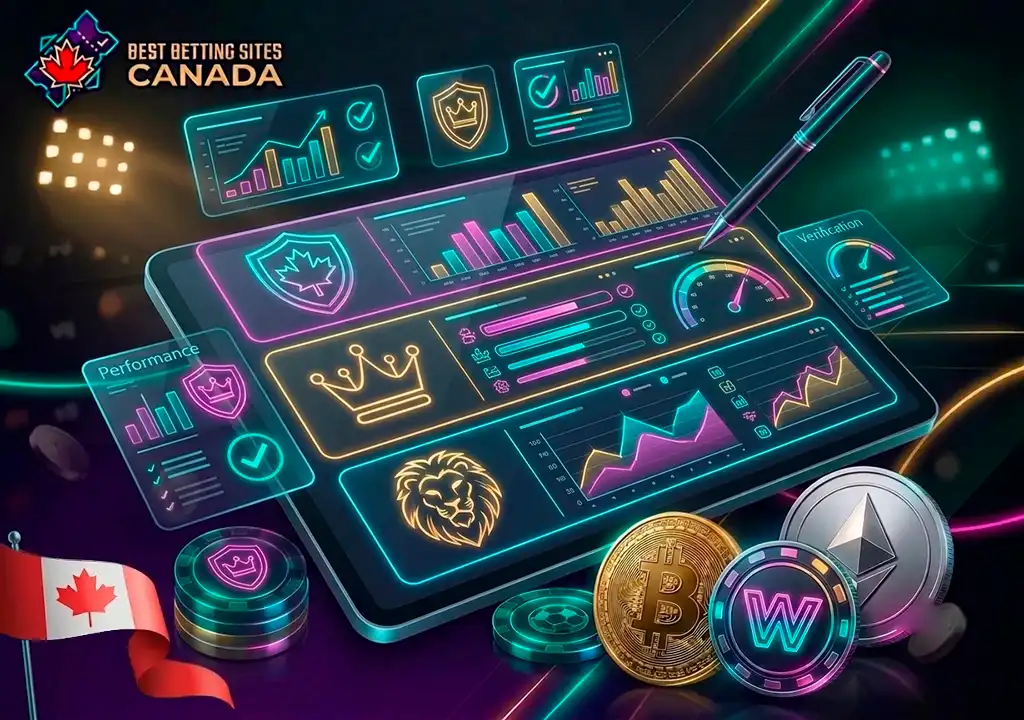 Head to head comparison of top Canadian crypto sportsbooks.